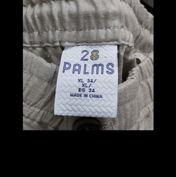 Palms Tweed and linen beige pants - Picture 2 of 5